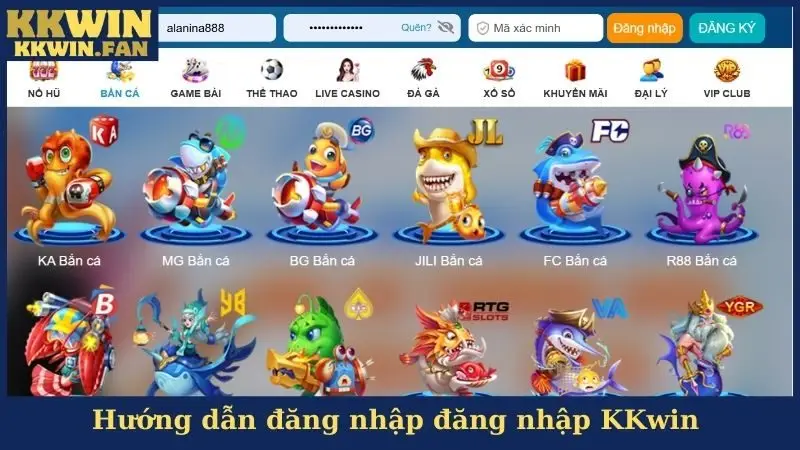 Hướng dẫn đăng nhập đăng nhập KKwin